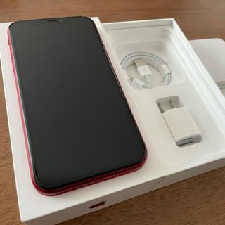 アップル(Apple)のiPhone XR 128GB RED 本体(スマートフォン本体)