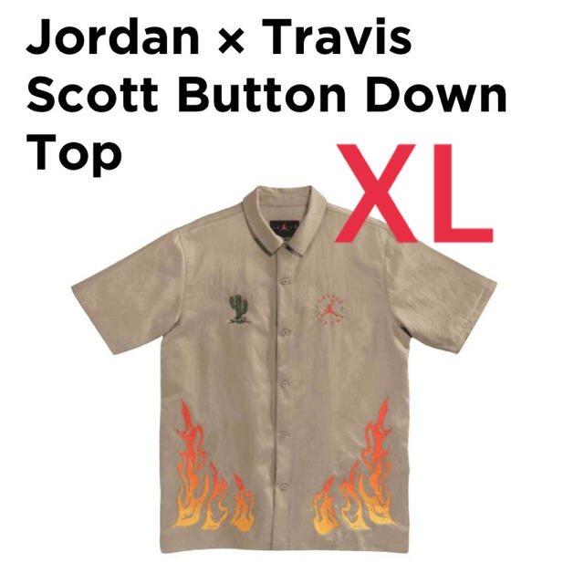 トップスJordan × Travis Scott Button Down Top XL