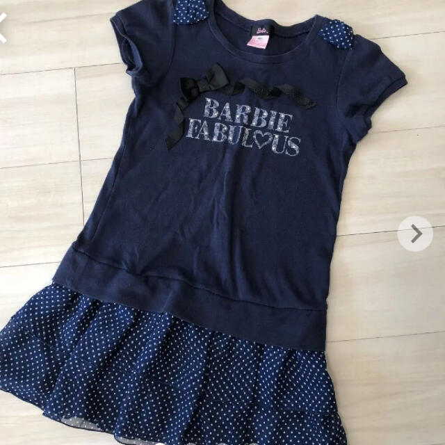 Barbie(バービー)のtyomo様専用です。バービーワンピース キッズ/ベビー/マタニティのキッズ服女の子用(90cm~)(ワンピース)の商品写真