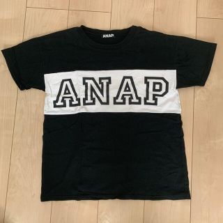 アナップ(ANAP)のANAP 黒 Tシャツ(Tシャツ(半袖/袖なし))