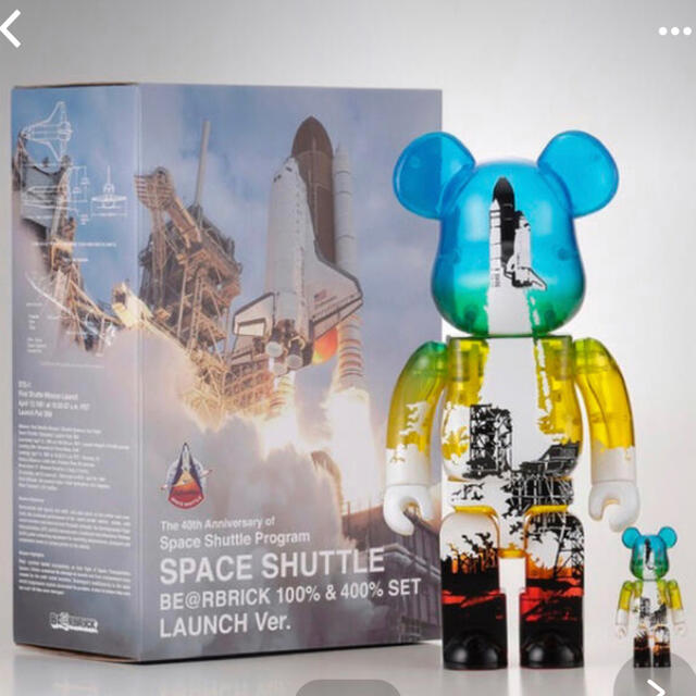 SPACE SHUTTLE BE@RBRICK LAUNCH 100%&400%フィギュア