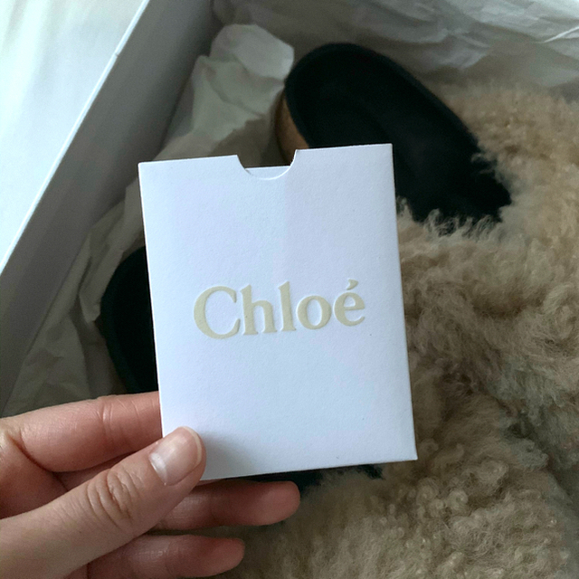 Chloe(クロエ)のクロエ　ファーサンダル レディースの靴/シューズ(サンダル)の商品写真