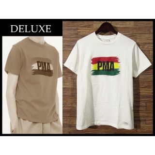 デラックス(DELUXE)の美品 DELUXE デラックス RASTA ラスタ PMA Tシャツ 白 L(Tシャツ/カットソー(半袖/袖なし))