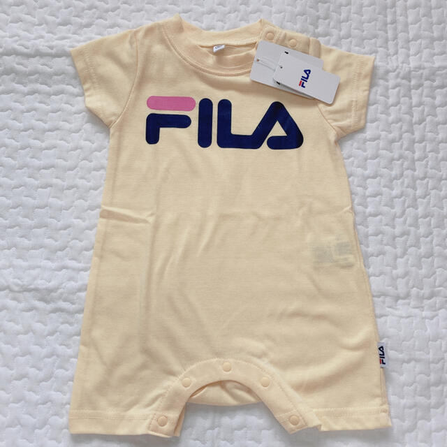 FILA(フィラ)のFILA ロンパース パステル イエロー 80cm キッズ/ベビー/マタニティのベビー服(~85cm)(ロンパース)の商品写真