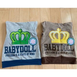 ベビードール(BABYDOLL)のベビードール　フード付きトレーナー　キッズ　100 110(Tシャツ/カットソー)