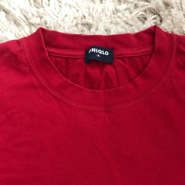 UNIQLO(ユニクロ)のユニクロ　赤Tシャツ メンズのトップス(Tシャツ/カットソー(半袖/袖なし))の商品写真