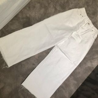 ドゥニーム(DENIME)のDENIME ホワイトワイドパンツ(カジュアルパンツ)