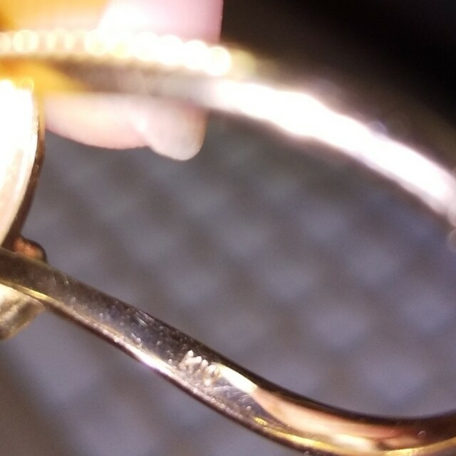 １０kレインボーオパール レディースのアクセサリー(リング(指輪))の商品写真