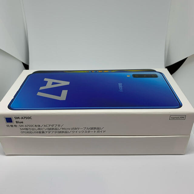 新品、未使用、未開封　Samsung Galaxy A7 Blue モバイル