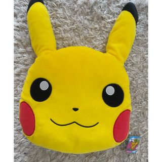 ポケモン(ポケモン)の【美品タグ付】ピカチュウ めちゃでか顔型リュック(キャラクターグッズ)