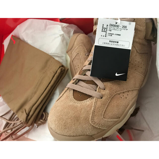 NIKE(ナイキ)のTRAVIS SCOTT × JORDAN 6 "BRITISH KHAKI" メンズの靴/シューズ(スニーカー)の商品写真