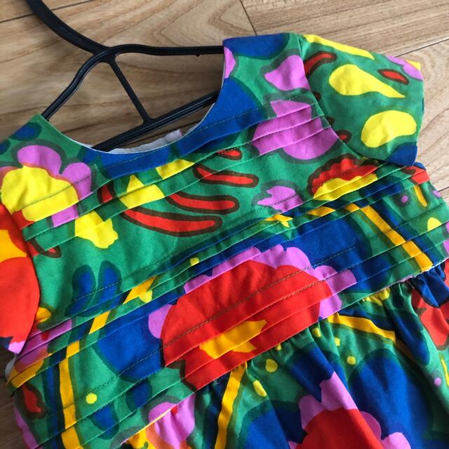 marimekko(マリメッコ)のマリメッコ　ファブリック　ワンピース キッズ/ベビー/マタニティのキッズ服女の子用(90cm~)(ワンピース)の商品写真