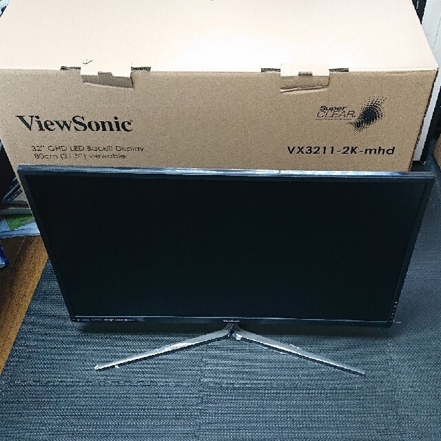 販売激安 ViewSonic VX3211-2K-MHD-7 31.5インチ ブラック | www