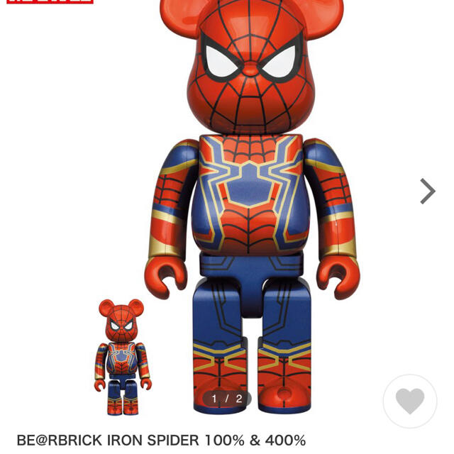 BE@RBRICK IRON SPIDER 100％ & 400％