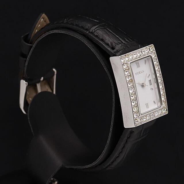 Furla(フルラ)のFURLA 　白文字盤　ストーンベゼル　レディース腕時計 レディースのファッション小物(腕時計)の商品写真
