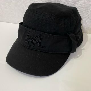 ディーゼル(DIESEL)のDIESEL  ディーゼル　ワークキャップ　帽子　黒(キャップ)