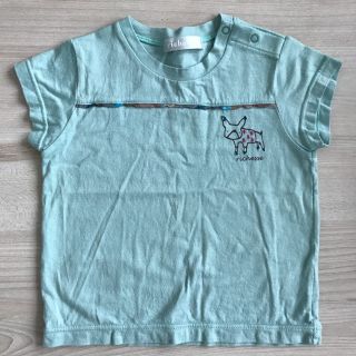 フーセンウサギ(Fusen-Usagi)のrichesse♡青緑色Tシャツ80(Ｔシャツ)