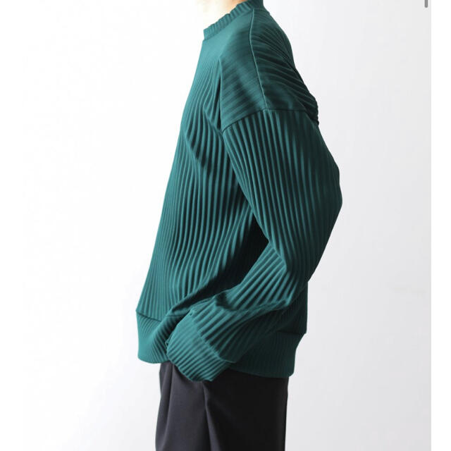 stein PLEATED KNIT CREW NECK LS/Green - www.sorbillomenu.com