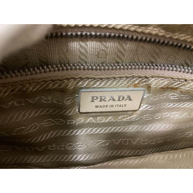 PRADA(プラダ)のPRADA/イタリア製/ハンドバッグ/キャンバス/ベージュ/レディース レディースのバッグ(ハンドバッグ)の商品写真