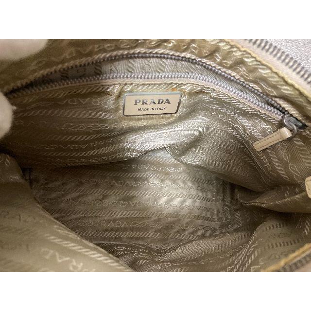 PRADA(プラダ)のPRADA/イタリア製/ハンドバッグ/キャンバス/ベージュ/レディース レディースのバッグ(ハンドバッグ)の商品写真