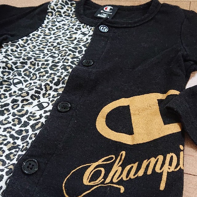 Champion(チャンピオン)の★チャンピオン★  ヒョウ柄  カーディガン  100cm キッズ/ベビー/マタニティのキッズ服女の子用(90cm~)(カーディガン)の商品写真