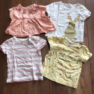 ムジルシリョウヒン(MUJI (無印良品))の女の子Tシャツ4点セット(Ｔシャツ)