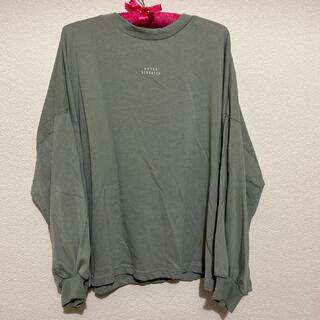 シマムラ(しまむら)のPAロゴシシュウロングT 淡緑　3L(Tシャツ/カットソー(七分/長袖))