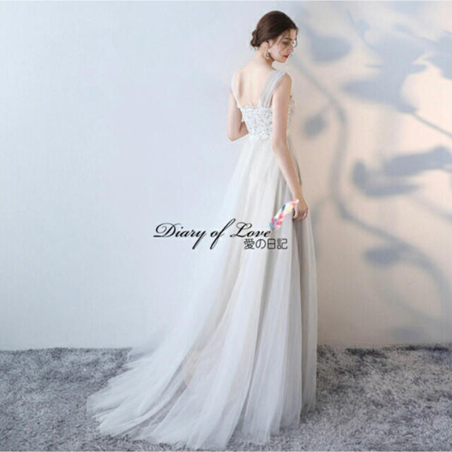 ウェディングドレス♡刺繍チュール レディースのフォーマル/ドレス(ウェディングドレス)の商品写真
