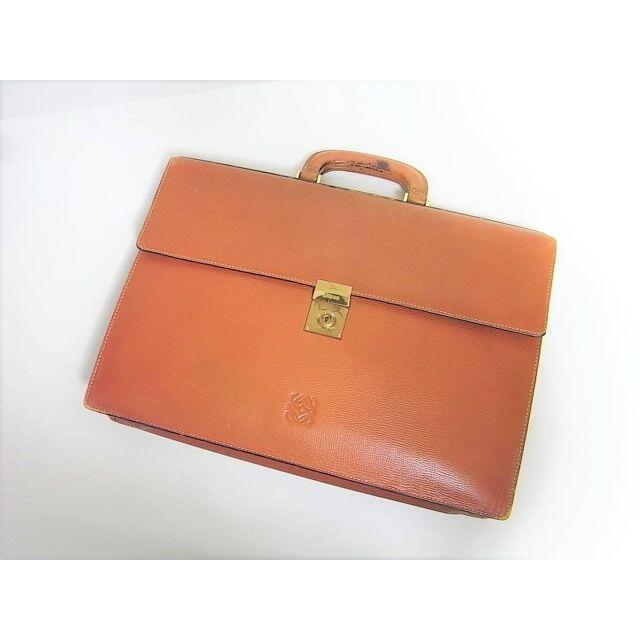 ロエベ LOEWE グレインレザー製ビジネスバッグ ブラウン ロエベ LOEWE グレインレザー製ビジネスバッグ ブラウン