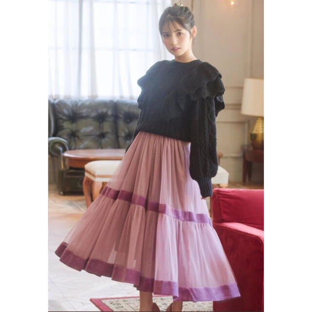 MIIA(ミーア)の道重さゆみちゃんプロデュース　MIIAチュールスカート レディースのスカート(その他)の商品写真