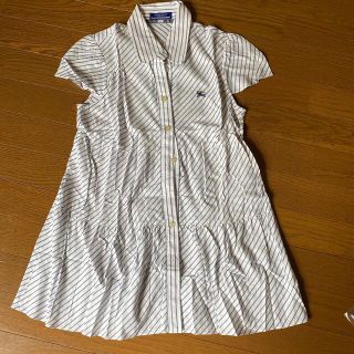 バーバリーブルーレーベル(BURBERRY BLUE LABEL)のBURBERRY BLUElabel ﾌﾞﾙｰﾎﾞｰﾀﾞｰﾁｭﾆｯｸ 38 ①②(カットソー(半袖/袖なし))