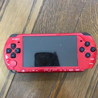 プレイステーションポータブル(PlayStation Portable)のPSP  レッド　ジャンク(携帯用ゲーム機本体)