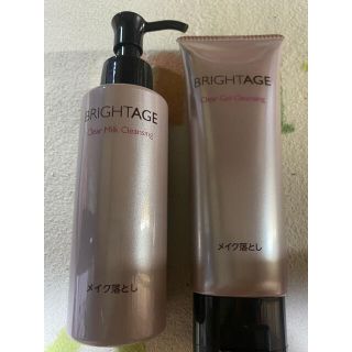 ダイイチサンキョウヘルスケア(第一三共ヘルスケア)のBRIGHT AGE メイク落とし 2点 値下げ中(クレンジング/メイク落とし)