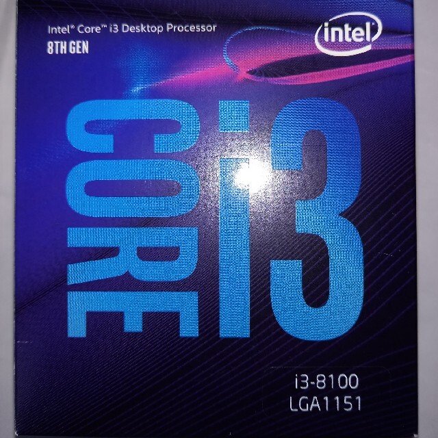 CPU　Intel Core i3-8100