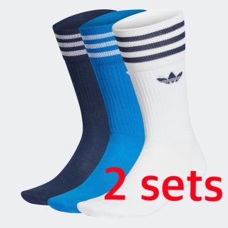 アディダス(adidas)の【新品】アディダス　クルーソックス　3足　× 2セット(その他)