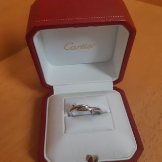 カルティエ(Cartier)のCartier カルティエ アントルラセ　リング 55　正規品 k18 wg(リング(指輪))