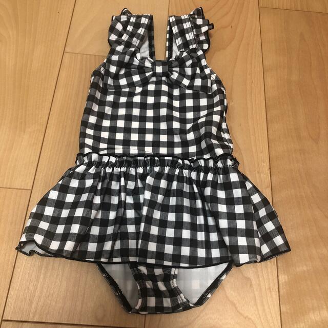 ギンガムチェック　水着 キッズ/ベビー/マタニティのキッズ服女の子用(90cm~)(水着)の商品写真