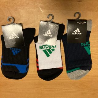 アディダス(adidas)のadidas アディダス　男児　靴下　23〜25cm 3足(靴下/タイツ)