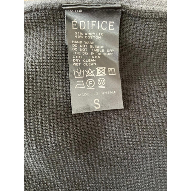 EDIFICE(エディフィス)の【即日発送】EDIFICE ニット ブラック メンズのトップス(ニット/セーター)の商品写真