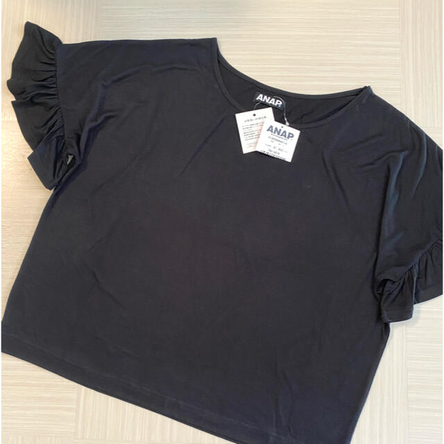 ANAP(アナップ)の新品‼︎ ANAP アナップ 半袖 Tシャツ BLACK 黒 レディースのトップス(Tシャツ(半袖/袖なし))の商品写真