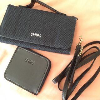 シップス(SHIPS)のSHIPS スマホ長財布ポシェット&ちび財布 (財布)