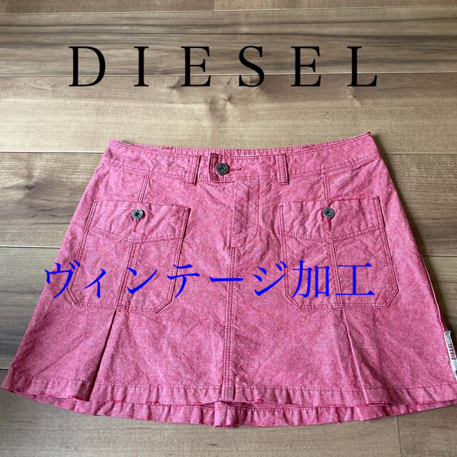 DIESEL(ディーゼル)の[DＩＥＳＥＬ]ヴィンテージ加工ミニスカート💁‍♀️ レディースのスカート(ミニスカート)の商品写真