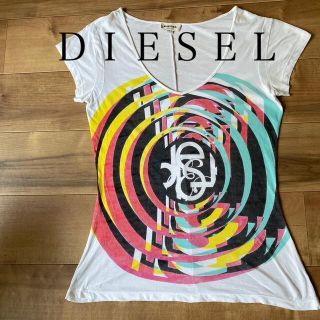 ディーゼル(DIESEL)の[ＤＩＥＳＥＬ] ホワイトベース個性的Tシャツ💁‍♀️(Tシャツ(半袖/袖なし))