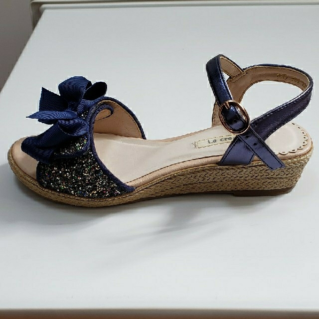 【Momo様専用】【Le creative?】ウェッジソールサンダル（22cm） レディースの靴/シューズ(サンダル)の商品写真