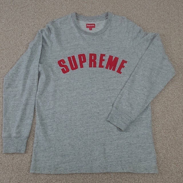 Supreme(シュプリーム)のsupreme 16ss arc logo l/s top gray M メンズのトップス(Tシャツ/カットソー(七分/長袖))の商品写真