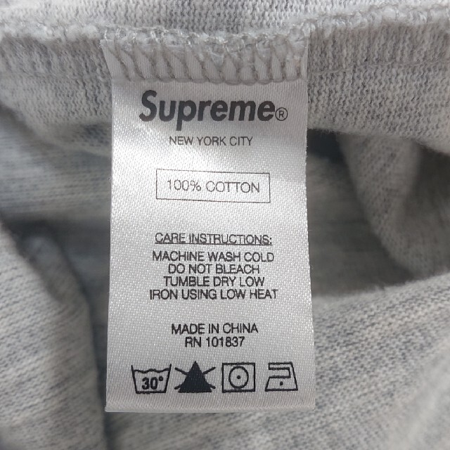 Supreme(シュプリーム)のsupreme 16ss arc logo l/s top gray M メンズのトップス(Tシャツ/カットソー(七分/長袖))の商品写真