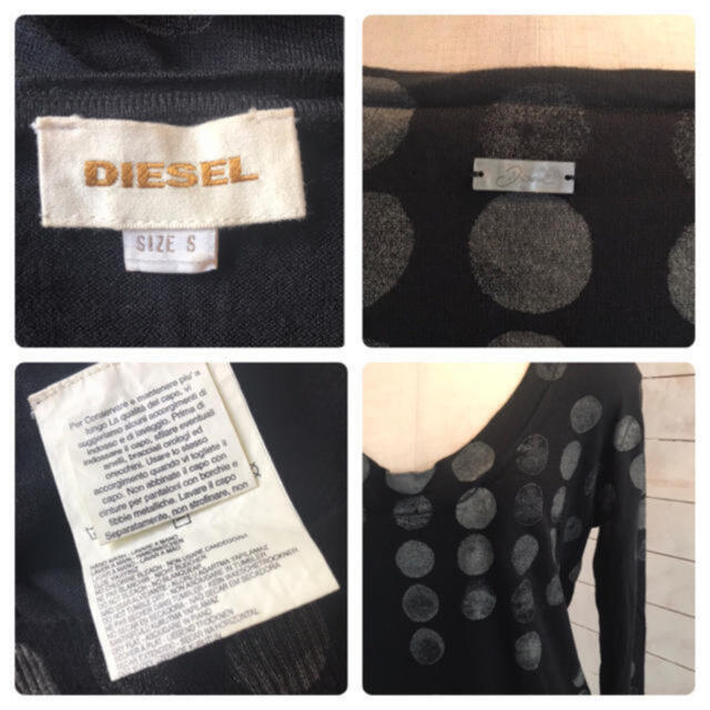 DIESEL(ディーゼル)のディーゼル　サマーニット　ワンピース　ドット　D&G ロンハーマン　ザラ　アクネ レディースのワンピース(ひざ丈ワンピース)の商品写真