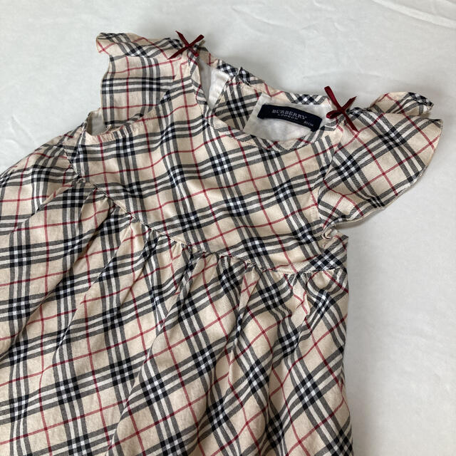 BURBERRY(バーバリー)の超美品　バーバリー  ワンピース 80cm 半袖　女の子　日本製 キッズ/ベビー/マタニティのベビー服(~85cm)(ワンピース)の商品写真