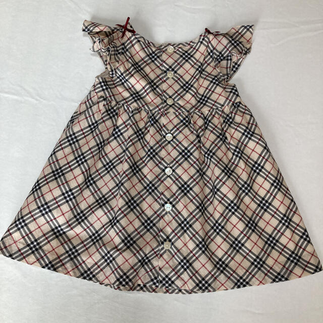 BURBERRY(バーバリー)の超美品　バーバリー  ワンピース 80cm 半袖　女の子　日本製 キッズ/ベビー/マタニティのベビー服(~85cm)(ワンピース)の商品写真