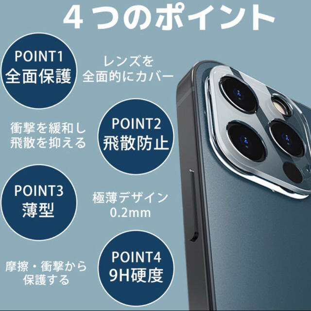 iPhone(アイフォーン)の★匿名配送★高品質★iPhone12用　カメラ保護フィルム スマホ/家電/カメラのスマホアクセサリー(保護フィルム)の商品写真